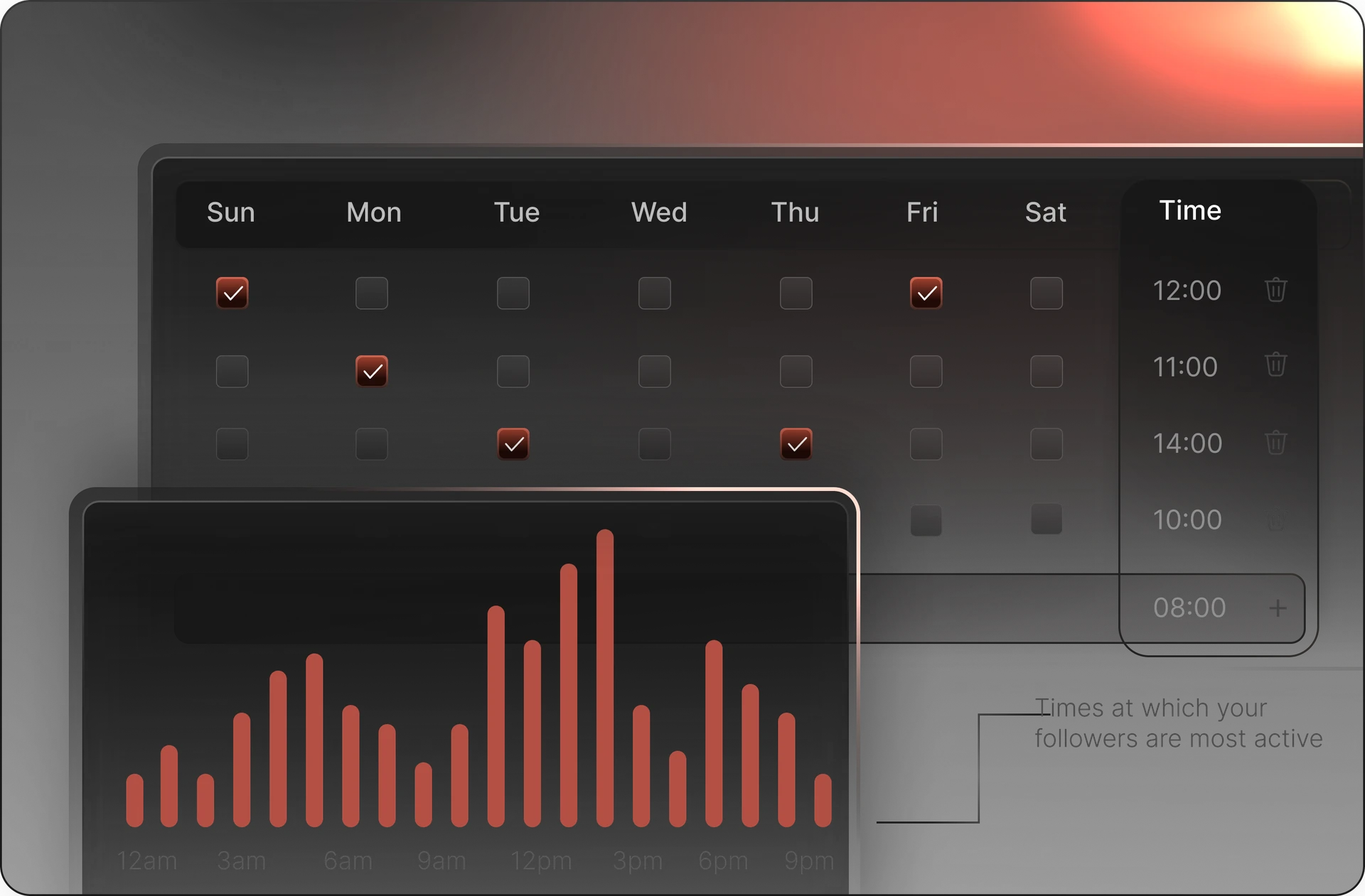 SuperX smart scheduler feature illustration